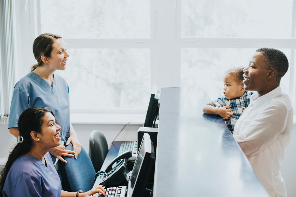 Healthcare professionals focusing on patient care while Independent Practice Partners manages insurance follow-up services