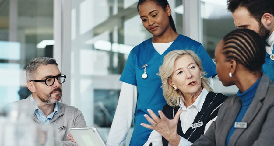 doctors discussing how they can avoid fraud with their medical billing